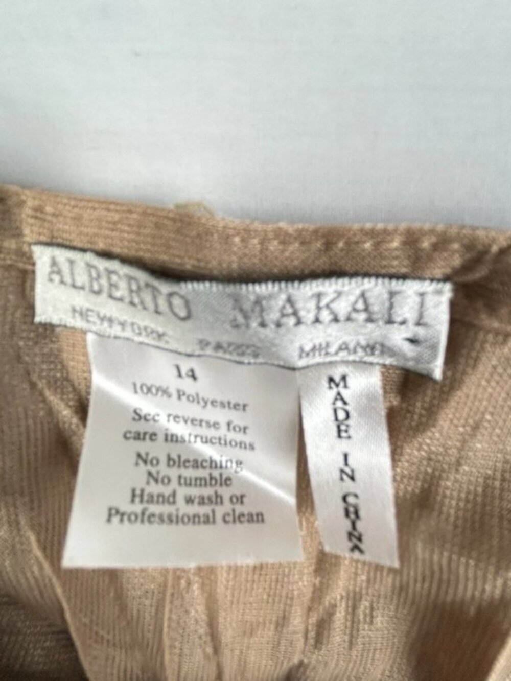 Alberto Makali Animal Print Metallic Mesh Full Skirt Sz 14 Mixed Media Statement - Picture 7 of 9